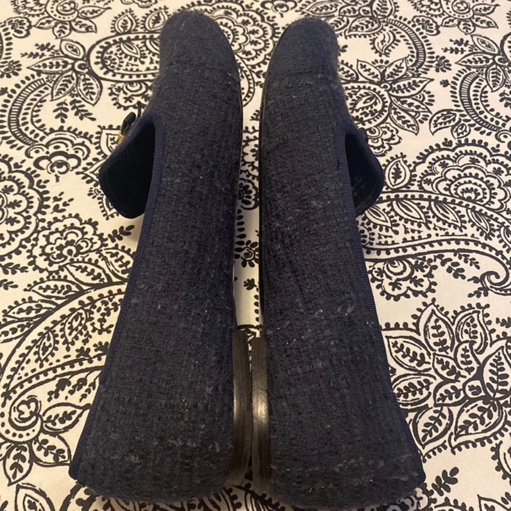 Tory Burch loafers navy tweed - Picture 4 of 10